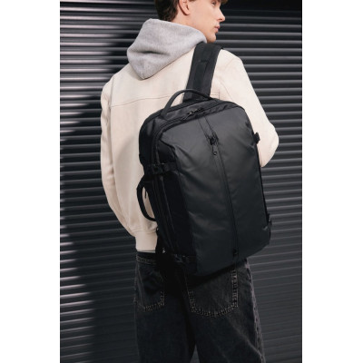 Business backpack with front soft pocket